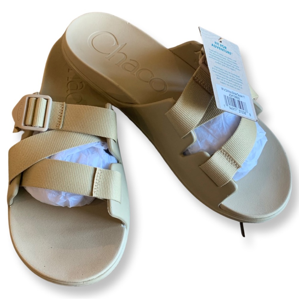 NEW Chaco Womens Chillos Slide Sandals Taupe 11